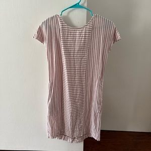 Madewell stripe-play button-back dress